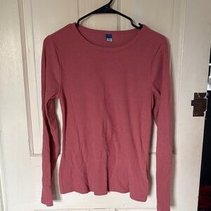 Old Navy Women's Dusty Rose Long Sleeve Tee